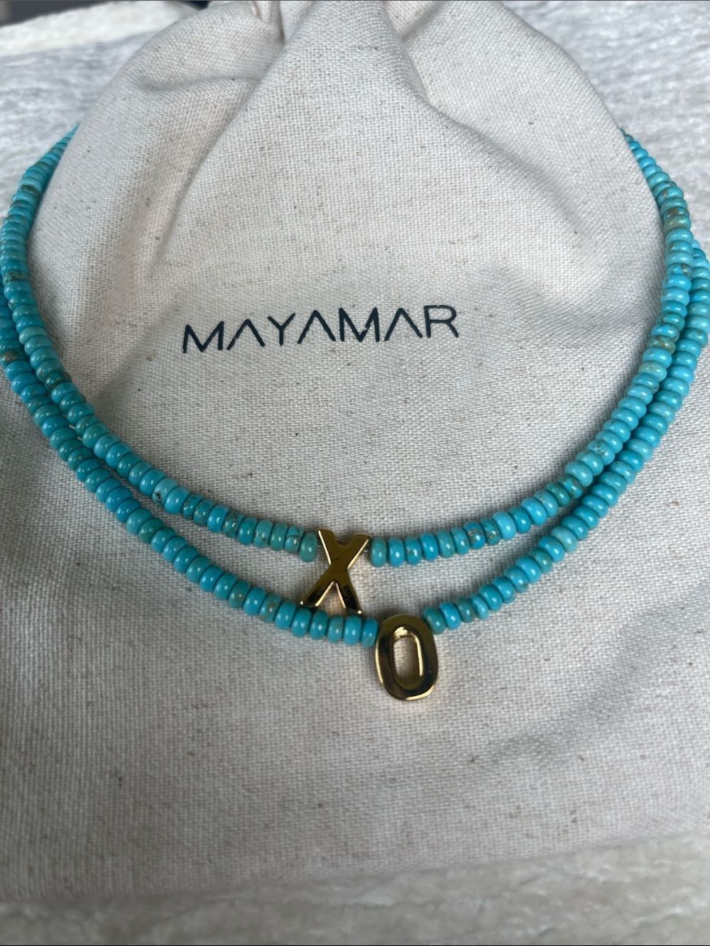 XO - Mayamar Turquoise Bead Necklace SET